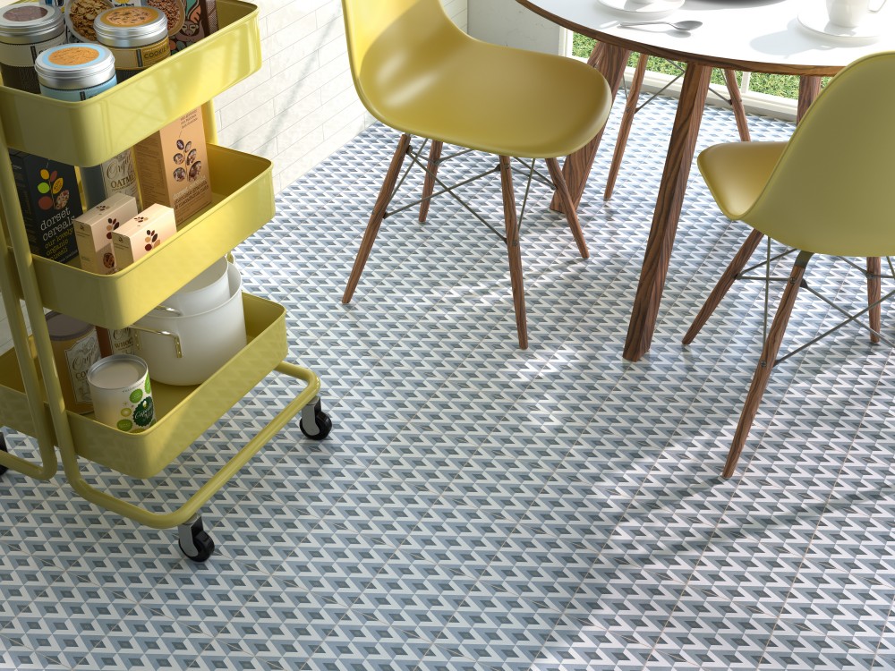 Carrelage Sol Effet Carreaux de Ciment 15x15 Antidérapant R10 Flora Fiorella InstaHouse Carmen Fiorella sol cuisine