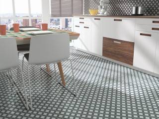 Carrelage Sol Effet Carreaux de Ciment 15x15 Antidérapant R10 Flora Arabella InstaHouse Fiorella Carmen sol cuisine