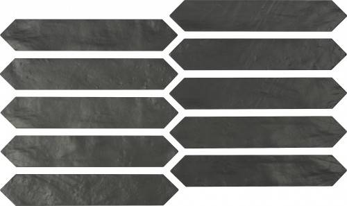 InstaHouse carrelage faïence navette finition mat couleur noir Collection Sittelle compo