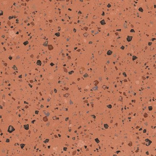 Carrelage Sol Effet Terre Cuite Terrazzo 60x60 Antidérap. R10 Rhodophyte InstaHouse ARGILLAE APE Corail