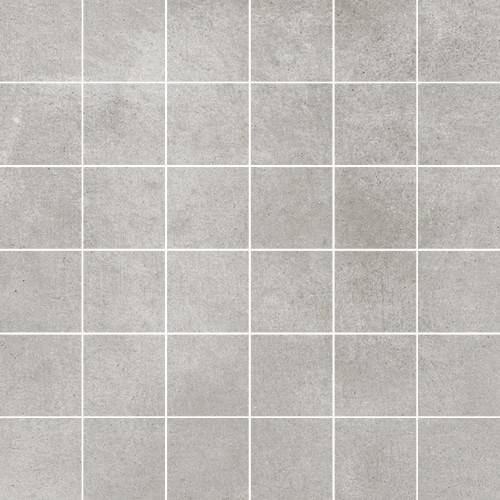 Carrelage sur Trame Sol / Mur Effet Ciment Mosaïque 30x30 Liège cendre