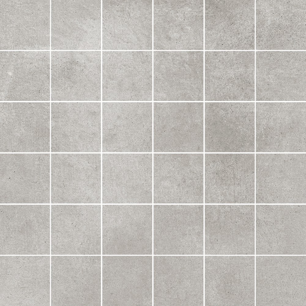Carrelage sur Trame Sol / Mur Effet Ciment Mosaïque 30x30 Liège cendre