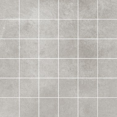 Carrelage sur Trame Sol / Mur Effet Ciment Mosaïque 30x30 Liège cendre