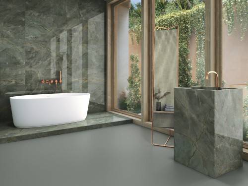 Carrelage Imitation Marbre Gris Vert 60x120 Vivaldi mur sol salle de bain