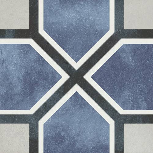 Carrelage Sol / Mur Effet Carreaux de Ciment 15x15 R10 Antigua Inca InstaHouse Carmen Fleur