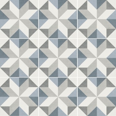 Carrelage Sol Effet Carreaux de Ciment 15x15 Antidérapant R10 Flora Gina InstaHouse Fiorella Carmen compo