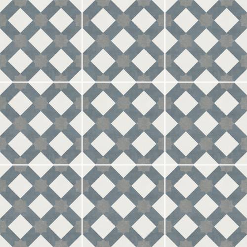 Carrelage Sol Effet Carreaux de Ciment 15x15 Antidérapant R10 Flora Arabella InstaHouse Fiorella Carmen compo