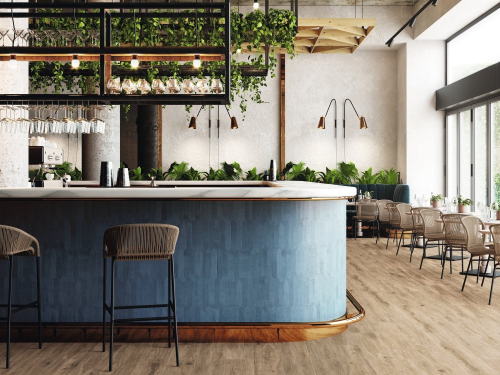 Carrelage Sol Imitation Parquet Antidérapant R10 20x120 Bayou InstaHouse ALABAMA APE Sable Sol restaurant