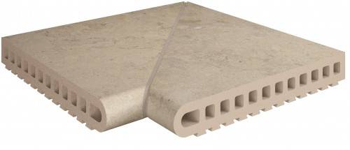 Carrelage Sol Effet Pierre 33x33 R11 Margelle Angle Piscine Couleur Chamois Hématite InstaHouse 4 STONES APE