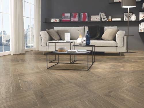 Carrelage Sol Aspect Parquet Chêne 9,8x46,5 R10 Fontainebleau InstaHouse OREGON APE sol salon