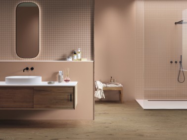 Carrelage Sur Trame Coloré Terracotta Effet Mosaïque 30x30 Vivaldi InstaHouse FOUR SEASONS APE mur douche