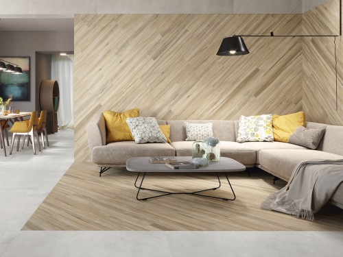 Carrelage Sol / Mur Effet Parquet 20x120 Liège InstaHouse WORK APE sol et mur salon bureau