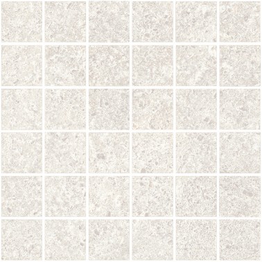 Carrelage Sur Trame Sol / Mur Effet Mosaïque Béton Blanc 30x30 Zen InstaHouse WABI SABI APE