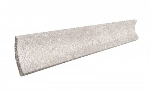 Carrelage Sol Imitation Béton 4x33 Demi-rond Zen blanc