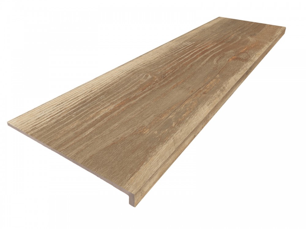 Carrelage Sol Imitation Parquet 33x120 R11 Nez de marche Zen InstaHouse WAbI SABI APE