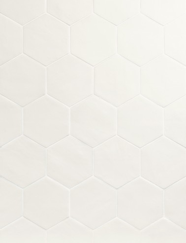 InstaHouse carrelage hexagonal 10 x 11 couleur blanc collection Sittelle compo