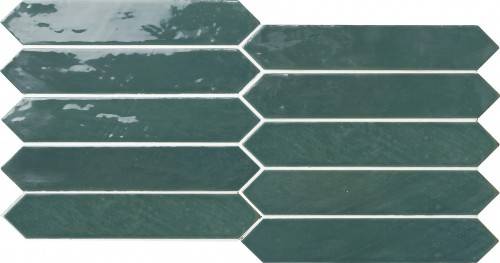 InstaHouse carrelage faïence navette finition brillant couleur vert Collection Sittelle compo