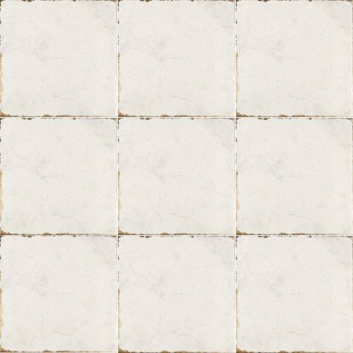 InstaHouse carrelage imitation carreaux de ciment couleur blanc effet usé vieilli format 15 x 15 Collection Chaplin compo