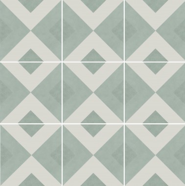 InstaHouse carrelage imitation carreaux de ciment motif croix 15 x 15 couleur eau Collection Mano compo