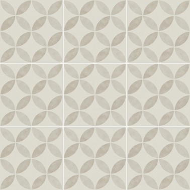 Carrelage grès cérame effet carreaux de ciment ancien couleur ponce 15 x 15 collection Mano InstaHouse compo