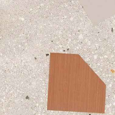 Carrelage grès cérame effet ciment terrazzo 15 x 15 couleur ivoire collection Géo Instahouse