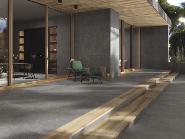 Carrelage Sol Effet Ciment Graphite Antidérapant R11 90x90 Géo InstaHouse AMA APE sol terrasse