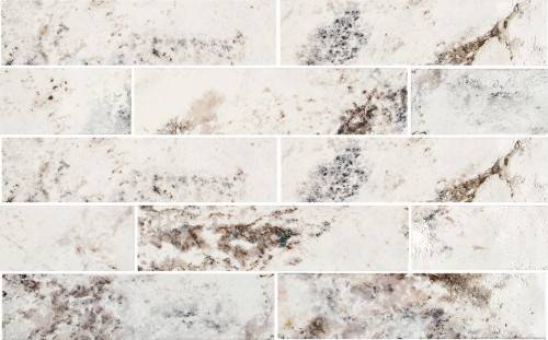 Faïence mur cuisine salle de bain effet pierre 6,3 x 25 cm couleur naturel collection Ontario InstaHouse compo