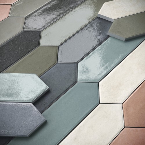 zoom carrelage grès cérame navette 6x26 mat et brillant collection Volga InstaHouse Contemporary Carmen