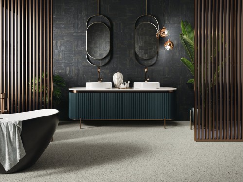 Carrelage Sol / Mur Effet Bois Brûlé Yakisugi 20x20 Matèra InstaHouse Esencia Material Carmen Mur salle de bain