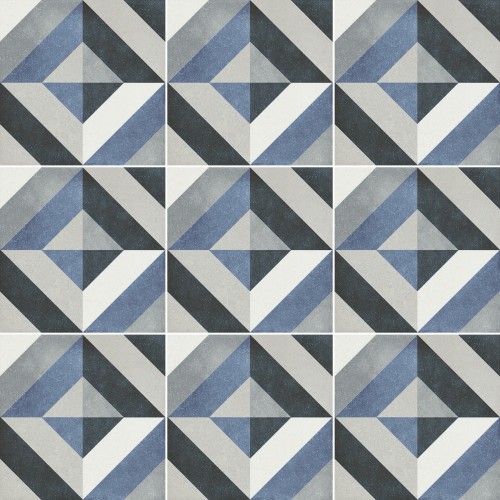 Carrelage Sol Effet Carreaux de Ciment 15x15 R10 Antigua Alméria InstaHouse Carmen FLEUR compo