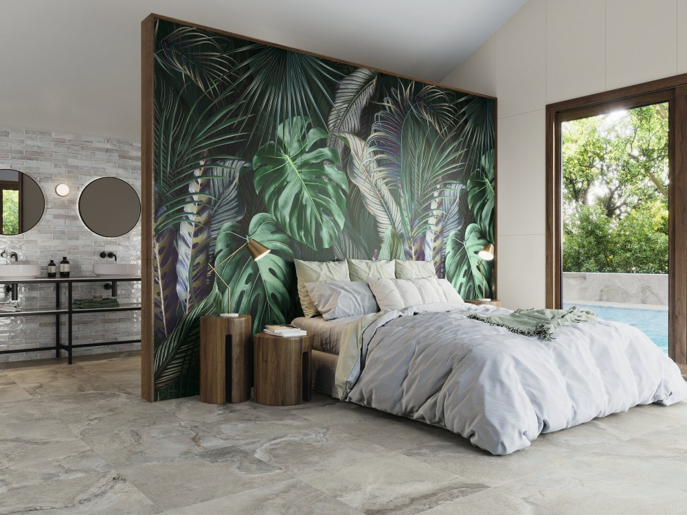 Carrelage Décoratif Mur Effet Panoramique Motif Jungle 120x280 Arty Arty - 3