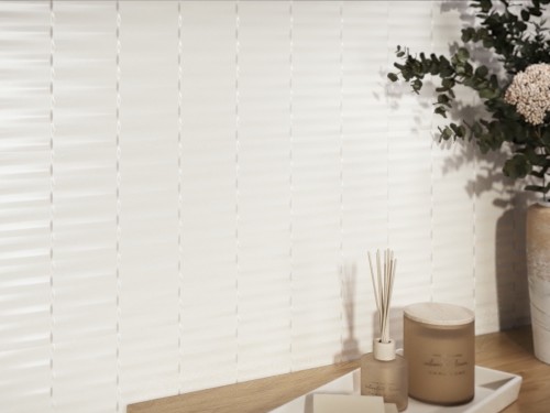Carrelage Blanc Mur Relief 20x60 Fauvette InstaHouse ORSAY APE zoom