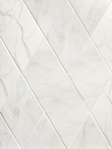 Carrelage Mur Aspect Marbre Losange 15X25,9 Vérone InstaHouse VERONA Carmen Blanc compo