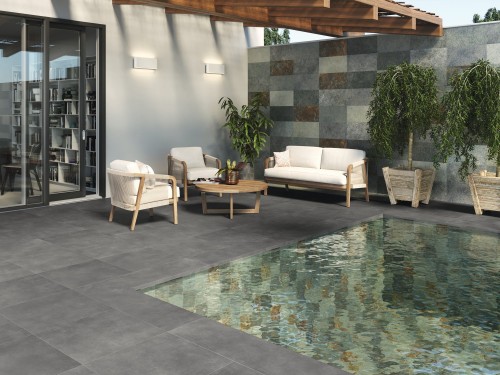 Carrelage Sol Effet Pierre de Bali 15x15 Antidérapant R10 Nusa Nusa - 6